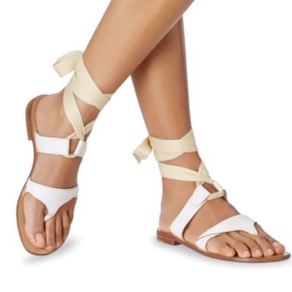 Sarah Flint Grecian Lace Up Sandals -Made in Italy